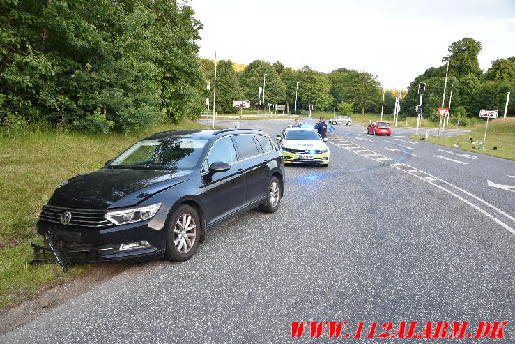 Både bilen og lysregulering gik død. Bredstenvej ved Skibet. 20/06-2024. Kl. 21:20.