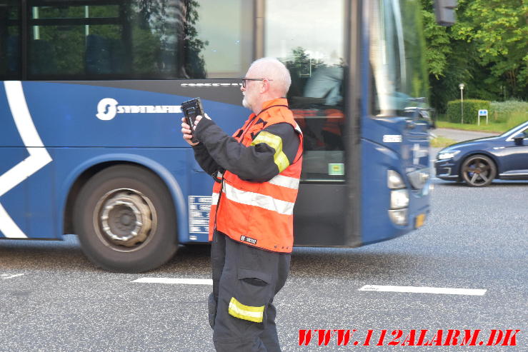 Både bilen og lysregulering gik død. Bredstenvej ved Skibet. 20/06-2024. Kl. 21:20.