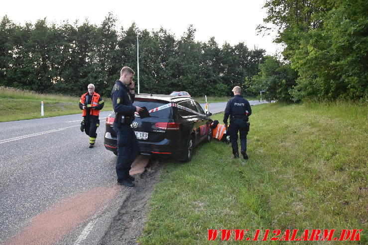 Både bilen og lysregulering gik død. Bredstenvej ved Skibet. 20/06-2024. Kl. 21:20.