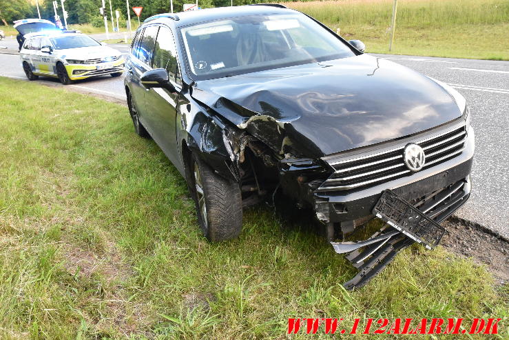 Både bilen og lysregulering gik død. Bredstenvej ved Skibet. 20/06-2024. Kl. 21:20.