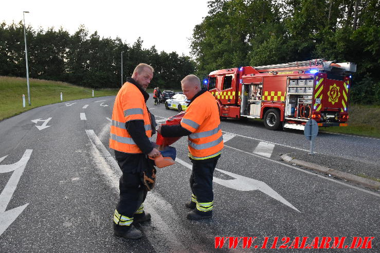 Både bilen og lysregulering gik død. Bredstenvej ved Skibet. 20/06-2024. Kl. 21:20.