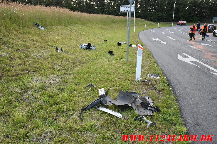 Både bilen og lysregulering gik død. Bredstenvej ved Skibet. 20/06-2024. Kl. 21:20.