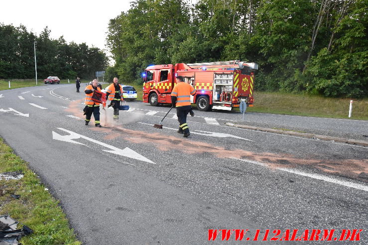 Både bilen og lysregulering gik død. Bredstenvej ved Skibet. 20/06-2024. Kl. 21:20.