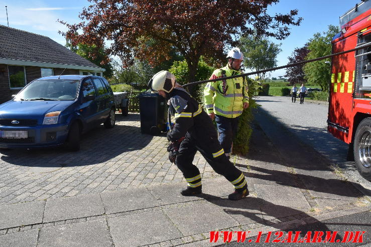 Da strømmen kom igen kom der gas ud i huset. Hans Bundgaards Vej ved Veje. 24/06-2024. KL. 09:44.