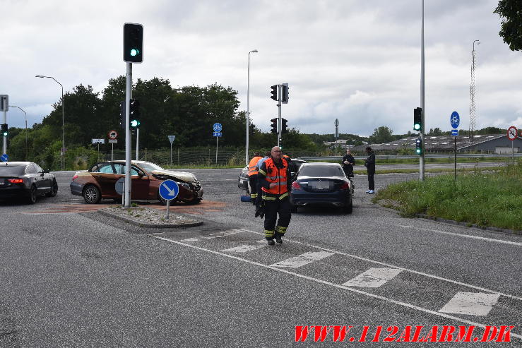 Mindre Trafikuheld. Viborgvej i Vejle. 13/07-2024. KL. 19:35.