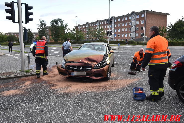 Mindre Trafikuheld. Viborgvej i Vejle. 13/07-2024. KL. 19:35.