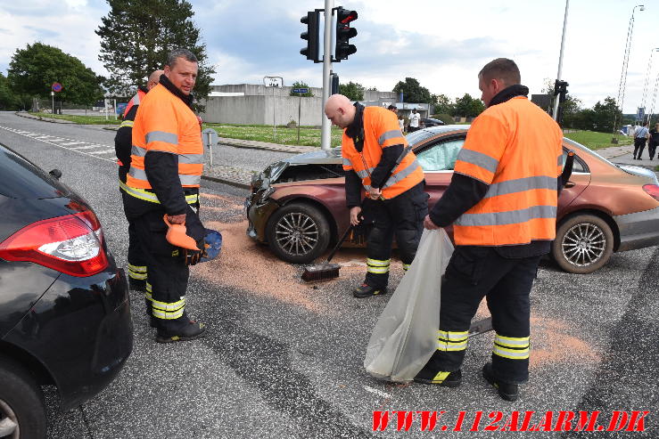 Mindre Trafikuheld. Viborgvej i Vejle. 13/07-2024. KL. 19:35.