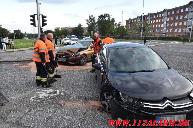 Mindre Trafikuheld. Viborgvej i Vejle. 13/07-2024. KL. 19:35.