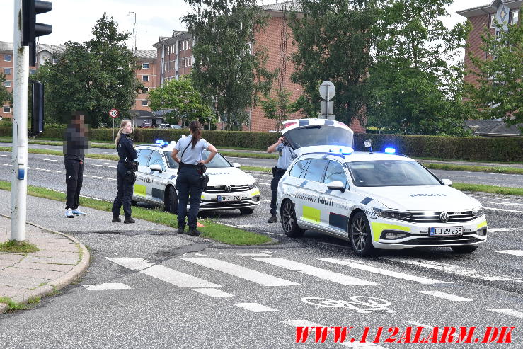 Mindre Trafikuheld. Viborgvej i Vejle. 13/07-2024. KL. 19:35.