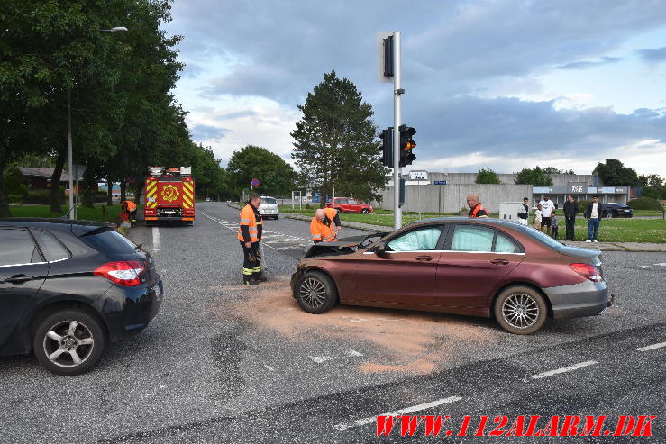 Mindre Trafikuheld. Viborgvej i Vejle. 13/07-2024. KL. 19:35.