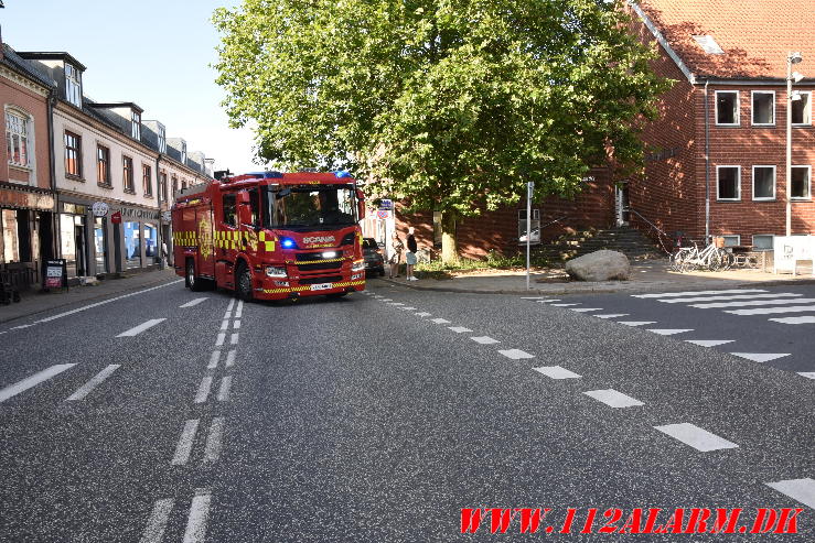 Der gik ild i en Golf Gti. Vendersgade i Vejle. 19/07-2024. Kl. 17:53.