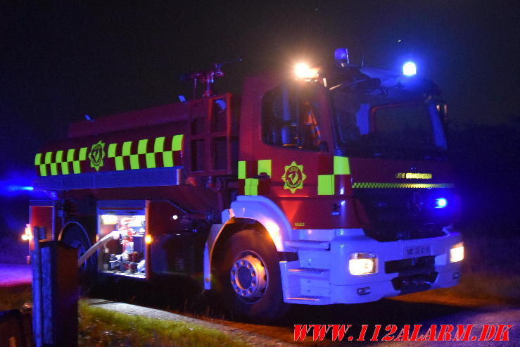 Brand på ubeboet gård. Norgesvej i Vendelev. 27/08-2024. Kl. 01:00.