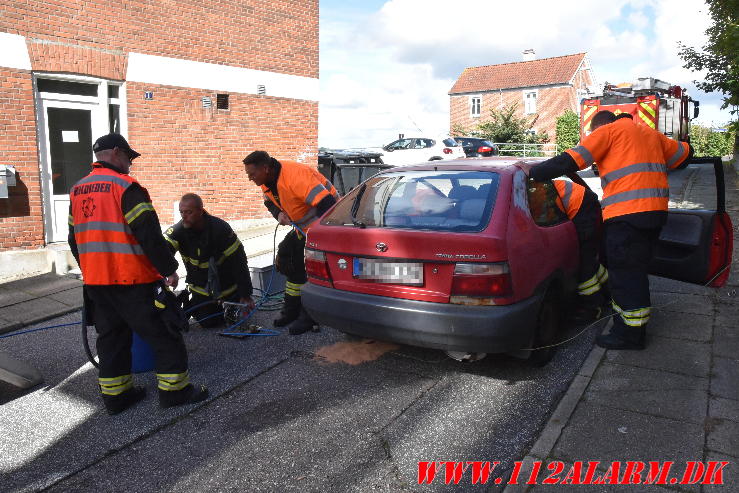 For 2. gang til den samme bil. Mølholmvej i Vejle. 12/09-2024. Kl. 12:51.