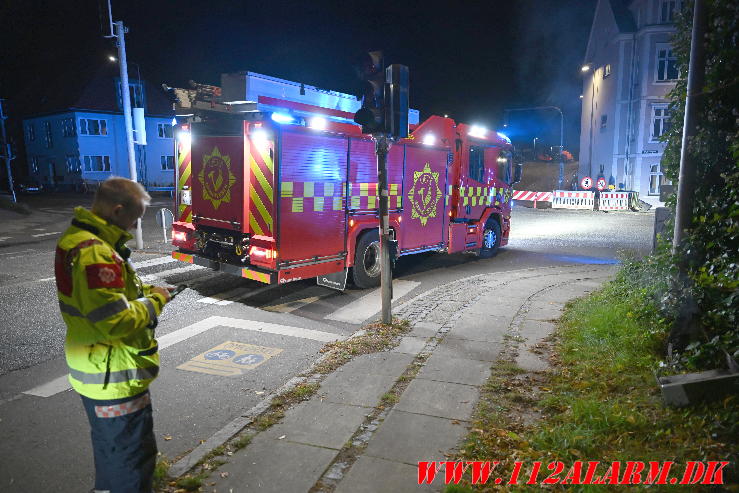 Ild i et Elskab. Østerbrogade i Vejle. 03/10-2024. KL. 21:54.