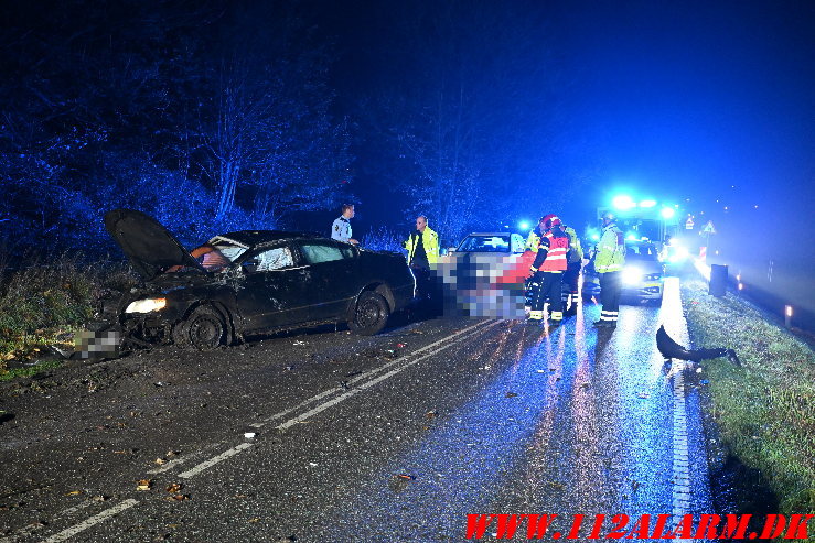 Alvorlig ulykke. Ribevej i Ødsted. 09/11-2024. KL. 23:23.