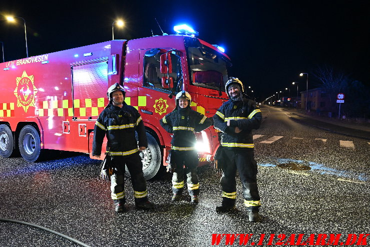 Ild i Lastbil. Toldbodvej i Vejle. 10/01-2025. KL. 22:46.