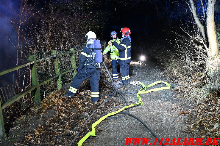 Ild i Kolonihavehus. Lohsevej Vejle. 09/02-2025. Kl. 23:10.