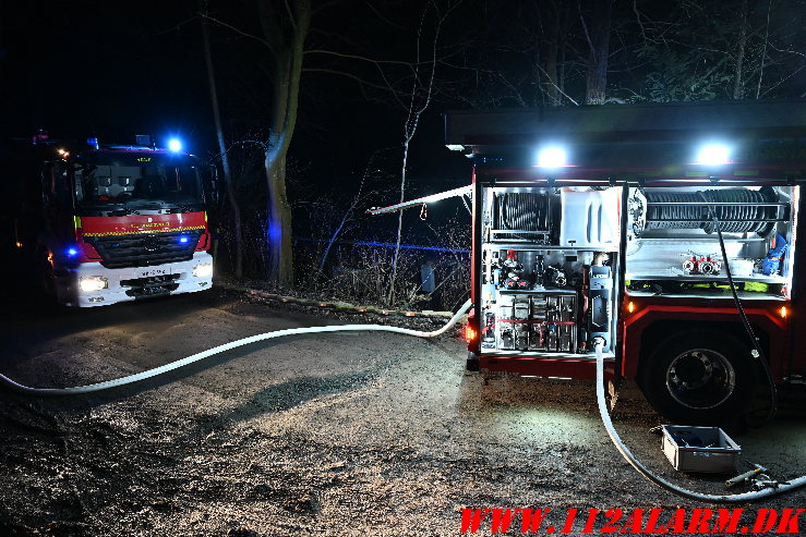 Ild i Kolonihavehus. Lohsevej Vejle. 09/02-2025. Kl. 23:10.