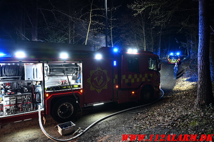 Ild i Kolonihavehus. Lohsevej Vejle. 09/02-2025. Kl. 23:10.