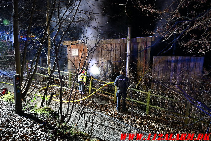 Ild i Kolonihavehus. Lohsevej Vejle. 09/02-2025. Kl. 23:10.