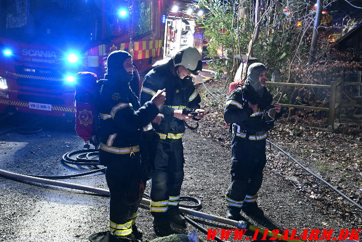 Ild i Kolonihavehus. Lohsevej Vejle. 09/02-2025. Kl. 23:10.