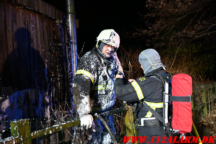 Ild i Kolonihavehus. Lohsevej Vejle. 09/02-2025. Kl. 23:10.